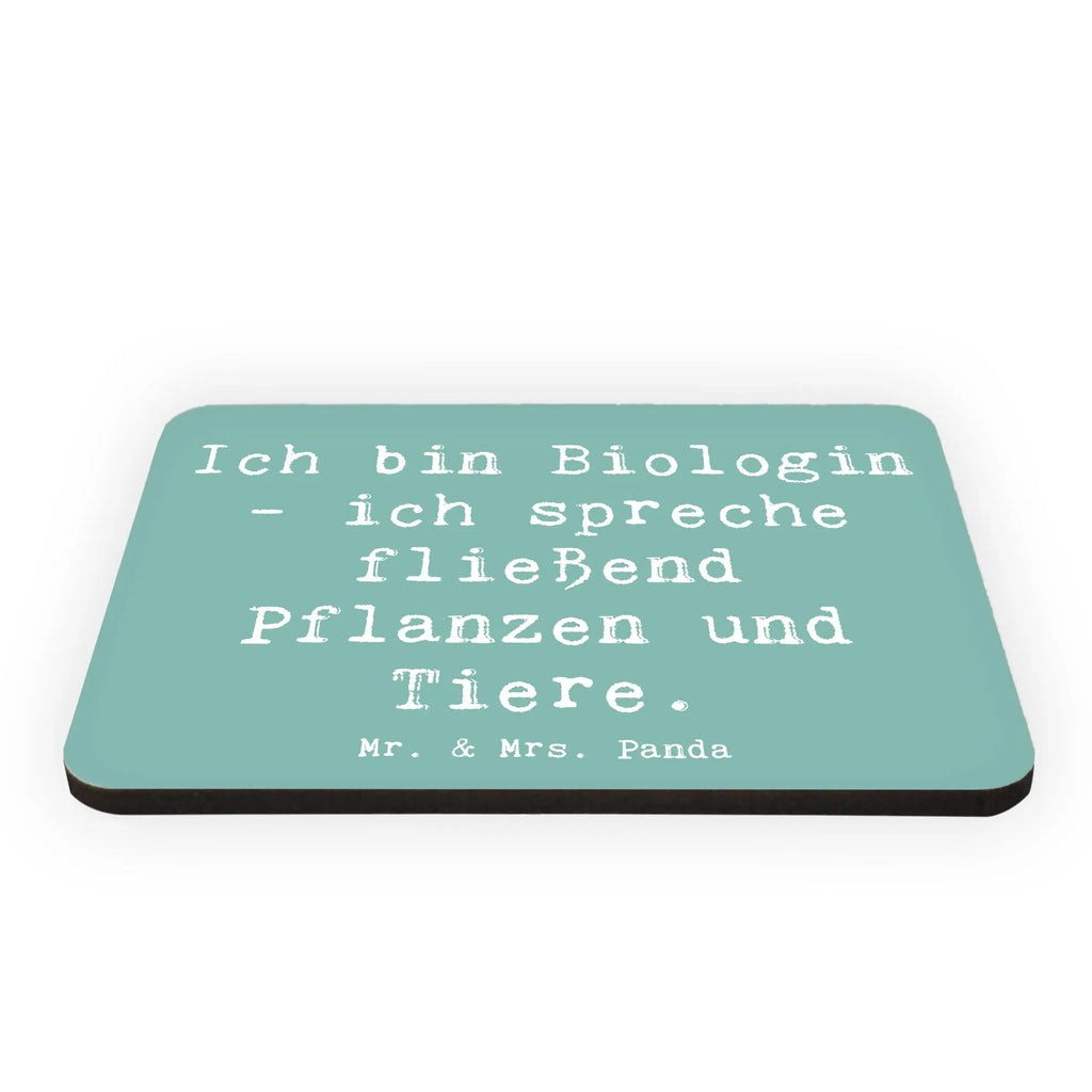 Magnet Saying Ich bin Biologin - ich spreche fließend Pflanzen und Tiere. Souvenir Magnet, Pinnwandmagnet, Kühlschrankmagnet, Notiz Magnet, Whiteboard Magnet, Dekomagnet, Kühlschrank Dekoration, Motivmagnete, Beruf, Ausbildung, Jubiläum, Abschied, Rente, Kollege, Kollegin, Geschenk, Schenken, Arbeitskollege, Mitarbeiter, Firma, Danke, Dankeschön