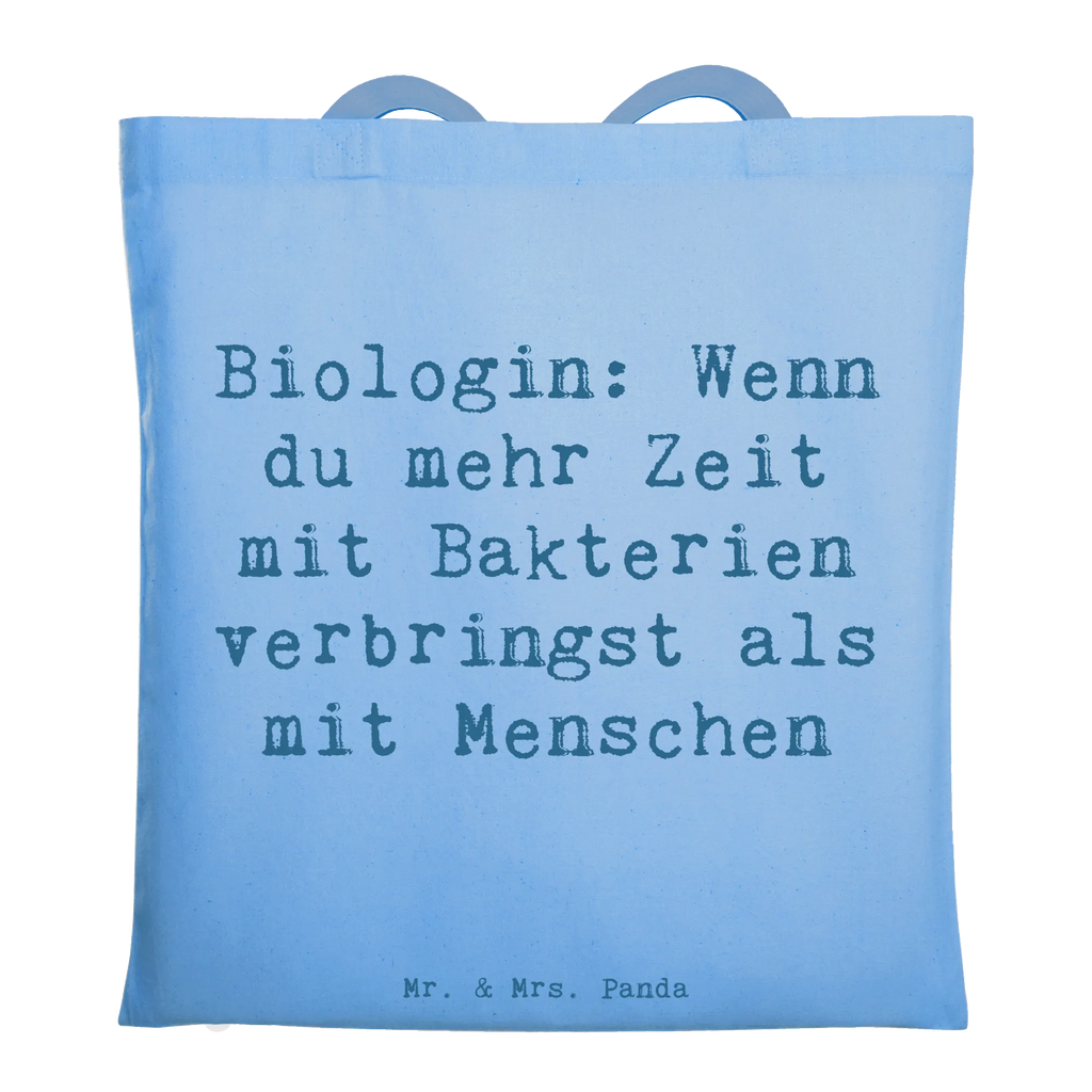 Tote bag Saying Biologin: Wenn du mehr Zeit mit Bakterien verbringst als mit Menschen Jutebeutel, Strandtasche, Stofftasche, Shopper, Einkaufstasche, Beutel, Stoffbeutel, Schultertasche, Laptoptasche, Umhängetasche, Beuteltasche, Badetasche, Einkaufstüte, Tasche, Jutetasche, Tragetasche, Beruf, Ausbildung, Jubiläum, Abschied, Rente, Kollege, Kollegin, Geschenk, Schenken, Arbeitskollege, Mitarbeiter, Firma, Danke, Dankeschön