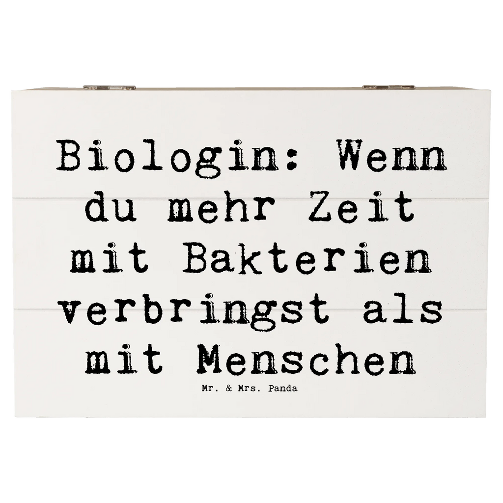 Wooden chest Saying Biologin: Wenn du mehr Zeit mit Bakterien verbringst als mit Menschen Schatulle, Holzkiste, Erinnerungskiste, Schatzkiste, Dekokiste, Kiste, Erinnerungsbox, Aufbewahrungsbox, Geschenkdose, Truhe, XXL, Geschenkbox, Beruf, Ausbildung, Jubiläum, Abschied, Rente, Kollege, Kollegin, Geschenk, Schenken, Arbeitskollege, Mitarbeiter, Firma, Danke, Dankeschön