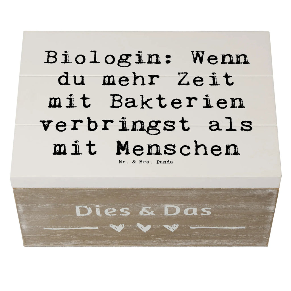 Wooden chest Saying Biologin: Wenn du mehr Zeit mit Bakterien verbringst als mit Menschen Schatulle, Holzkiste, Erinnerungskiste, Schatzkiste, Dekokiste, Kiste, Erinnerungsbox, Aufbewahrungsbox, Geschenkdose, Truhe, XXL, Geschenkbox, Beruf, Ausbildung, Jubiläum, Abschied, Rente, Kollege, Kollegin, Geschenk, Schenken, Arbeitskollege, Mitarbeiter, Firma, Danke, Dankeschön
