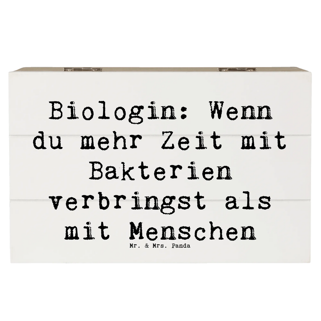 Wooden chest Saying Biologin: Wenn du mehr Zeit mit Bakterien verbringst als mit Menschen Schatulle, Holzkiste, Erinnerungskiste, Schatzkiste, Dekokiste, Kiste, Erinnerungsbox, Aufbewahrungsbox, Geschenkdose, Truhe, XXL, Geschenkbox, Beruf, Ausbildung, Jubiläum, Abschied, Rente, Kollege, Kollegin, Geschenk, Schenken, Arbeitskollege, Mitarbeiter, Firma, Danke, Dankeschön