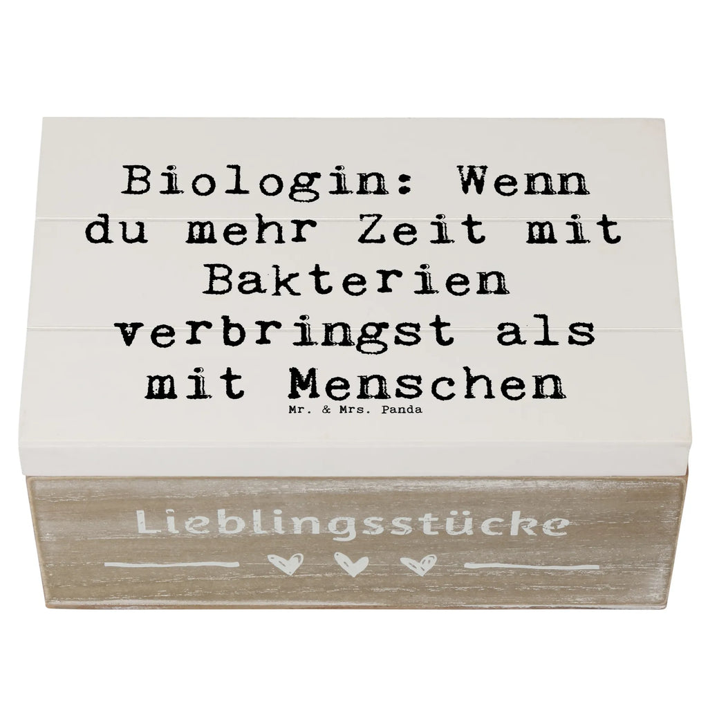 Wooden chest Saying Biologin: Wenn du mehr Zeit mit Bakterien verbringst als mit Menschen Schatulle, Holzkiste, Erinnerungskiste, Schatzkiste, Dekokiste, Kiste, Erinnerungsbox, Aufbewahrungsbox, Geschenkdose, Truhe, XXL, Geschenkbox, Beruf, Ausbildung, Jubiläum, Abschied, Rente, Kollege, Kollegin, Geschenk, Schenken, Arbeitskollege, Mitarbeiter, Firma, Danke, Dankeschön