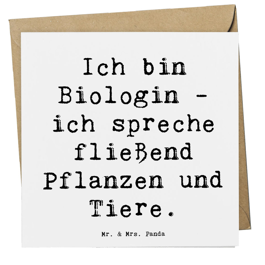 Deluxe Karte Spruch Sprechende Biologin Karte, Hochzeitskarte, Glückwunschkarte, Geburtstagskarte, Hochwertige Grußkarte, Klappkarte, Grußkarte, Einladungskarte, Hochwertige Klappkarte, Beruf, Ausbildung, Jubiläum, Abschied, Rente, Kollege, Kollegin, Geschenk, Schenken, Arbeitskollege, Mitarbeiter, Firma, Danke, Dankeschön