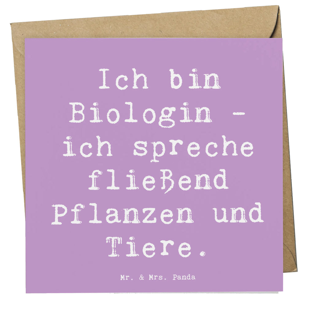 Deluxe Karte Spruch Sprechende Biologin Karte, Hochzeitskarte, Glückwunschkarte, Geburtstagskarte, Hochwertige Grußkarte, Klappkarte, Grußkarte, Einladungskarte, Hochwertige Klappkarte, Beruf, Ausbildung, Jubiläum, Abschied, Rente, Kollege, Kollegin, Geschenk, Schenken, Arbeitskollege, Mitarbeiter, Firma, Danke, Dankeschön