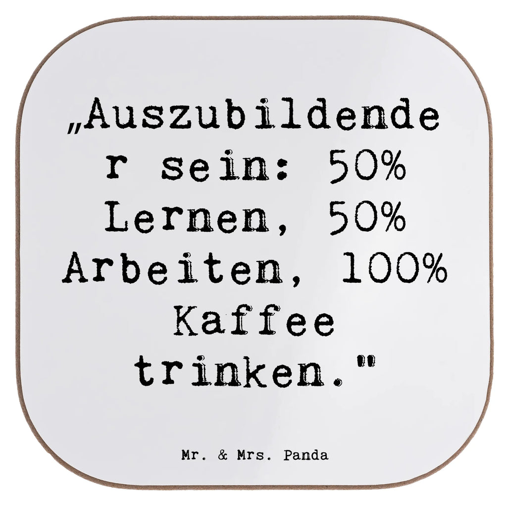 Square coaster Saying „Auszubildender sein: 50% Lernen, 50% Arbeiten, 100% Kaffee trinken.“ Untersetzer, Holzuntersetzer, Glasuntersetzer, Korkuntersetzer, Getränkeuntersetzer, Untersetzer Design, Untersetzer für Gläser, Bierdeckel, Untersetzer Gläser, Tassen Untersetzer, Untersetzer Holz, Untersetzer aus Holz, Beruf, Ausbildung, Jubiläum, Abschied, Rente, Kollege, Kollegin, Geschenk, Schenken, Arbeitskollege, Mitarbeiter, Firma, Danke, Dankeschön