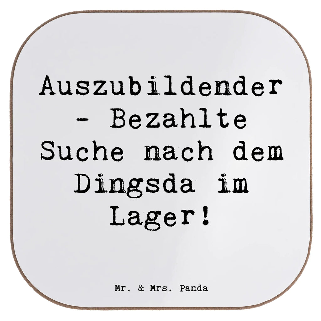Square coaster Saying Auszubildender - Bezahlte Suche nach dem Dingsda im Lager! Getränkeuntersetzer, Untersetzer Gläser, Korkuntersetzer, Untersetzer für Gläser, Tassen Untersetzer, Bierdeckel, Glasuntersetzer, Holzuntersetzer, Untersetzer Holz, Untersetzer aus Holz, Untersetzer, Untersetzer Design, Beruf, Ausbildung, Jubiläum, Abschied, Rente, Kollege, Kollegin, Geschenk, Schenken, Arbeitskollege, Mitarbeiter, Firma, Danke, Dankeschön