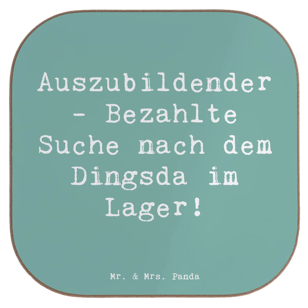 Square coaster Saying Auszubildender - Bezahlte Suche nach dem Dingsda im Lager! Getränkeuntersetzer, Untersetzer Gläser, Korkuntersetzer, Untersetzer für Gläser, Tassen Untersetzer, Bierdeckel, Glasuntersetzer, Holzuntersetzer, Untersetzer Holz, Untersetzer aus Holz, Untersetzer, Untersetzer Design, Beruf, Ausbildung, Jubiläum, Abschied, Rente, Kollege, Kollegin, Geschenk, Schenken, Arbeitskollege, Mitarbeiter, Firma, Danke, Dankeschön