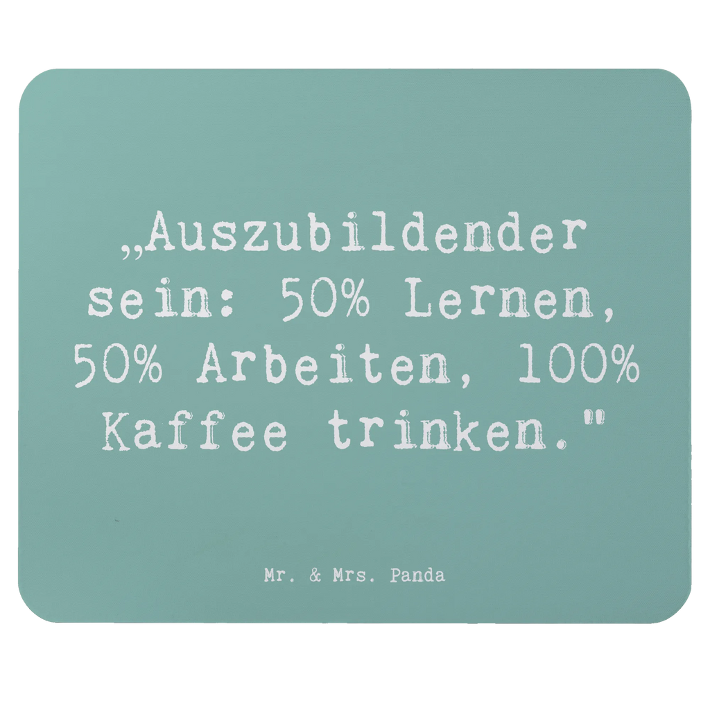 Mouse mat Saying „Auszubildender sein: 50% Lernen, 50% Arbeiten, 100% Kaffee trinken.“ Mauspad, Mousepad, Mauspad Büro, Arbeitszimmer, Computer zubehör, PC Zubehör, Einzigartiges Mauspad, Mausunterlage, Büroausstattung, Designer Mauspad, Beruf, Ausbildung, Jubiläum, Abschied, Rente, Kollege, Kollegin, Geschenk, Schenken, Arbeitskollege, Mitarbeiter, Firma, Danke, Dankeschön