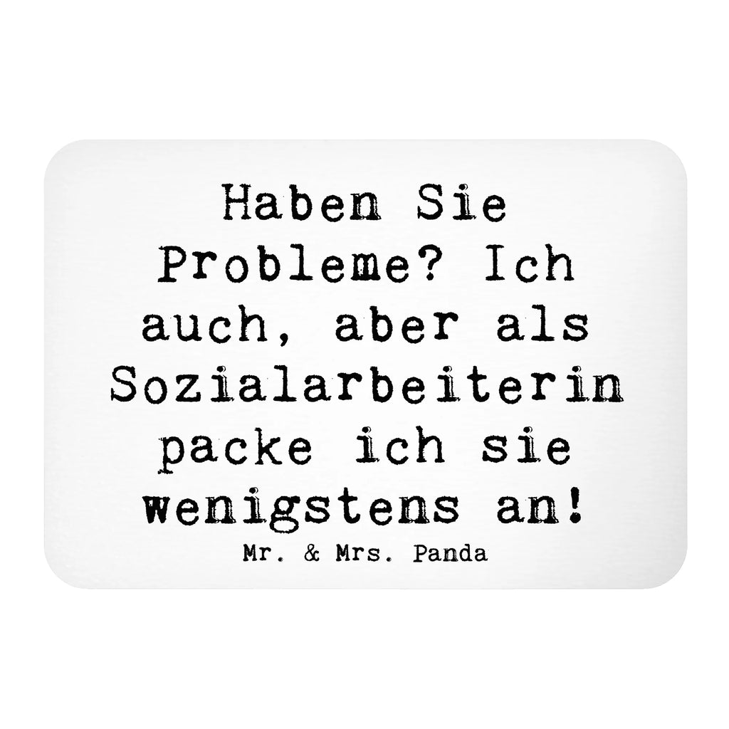 Magnet Saying Haben Sie Probleme? Ich auch, aber als Sozialarbeiterin packe ich sie wenigstens an! Souvenir Magnet, Kühlschrankmagnet, Notiz Magnet, Whiteboard Magnet, Motivmagnete, Kühlschrank Dekoration, Dekomagnet, Pinnwandmagnet, Beruf, Ausbildung, Jubiläum, Abschied, Rente, Kollege, Kollegin, Geschenk, Schenken, Arbeitskollege, Mitarbeiter, Firma, Danke, Dankeschön