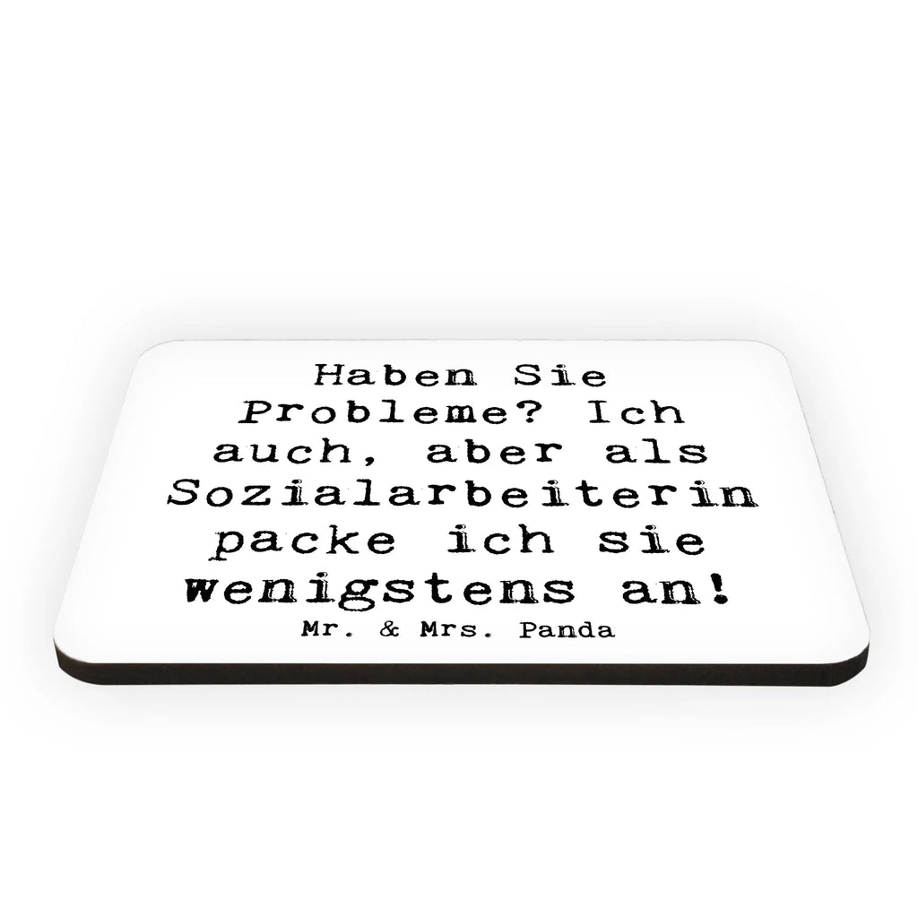 Magnet Saying Haben Sie Probleme? Ich auch, aber als Sozialarbeiterin packe ich sie wenigstens an! Souvenir Magnet, Kühlschrankmagnet, Notiz Magnet, Whiteboard Magnet, Motivmagnete, Kühlschrank Dekoration, Dekomagnet, Pinnwandmagnet, Beruf, Ausbildung, Jubiläum, Abschied, Rente, Kollege, Kollegin, Geschenk, Schenken, Arbeitskollege, Mitarbeiter, Firma, Danke, Dankeschön