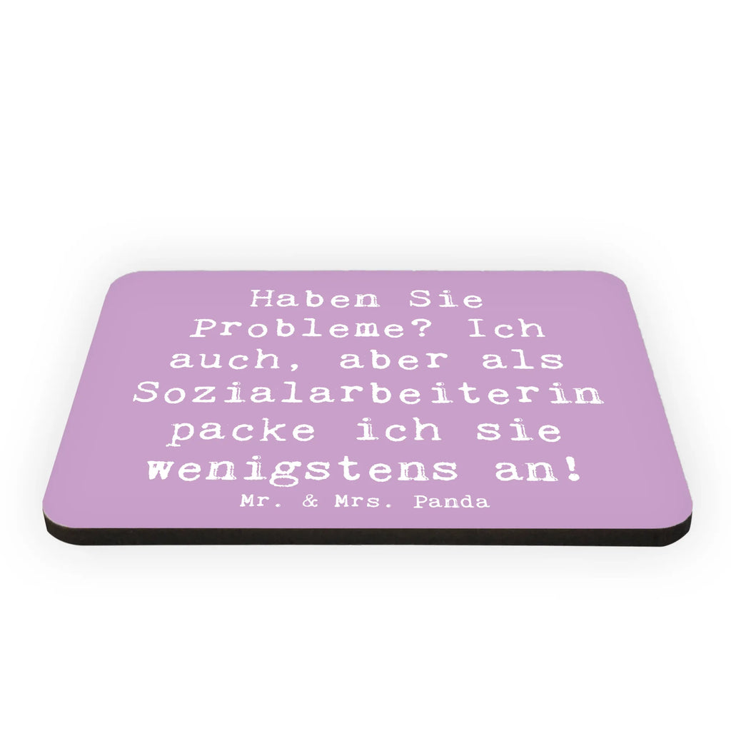 Magnet Saying Haben Sie Probleme? Ich auch, aber als Sozialarbeiterin packe ich sie wenigstens an! Souvenir Magnet, Kühlschrankmagnet, Notiz Magnet, Whiteboard Magnet, Motivmagnete, Kühlschrank Dekoration, Dekomagnet, Pinnwandmagnet, Beruf, Ausbildung, Jubiläum, Abschied, Rente, Kollege, Kollegin, Geschenk, Schenken, Arbeitskollege, Mitarbeiter, Firma, Danke, Dankeschön