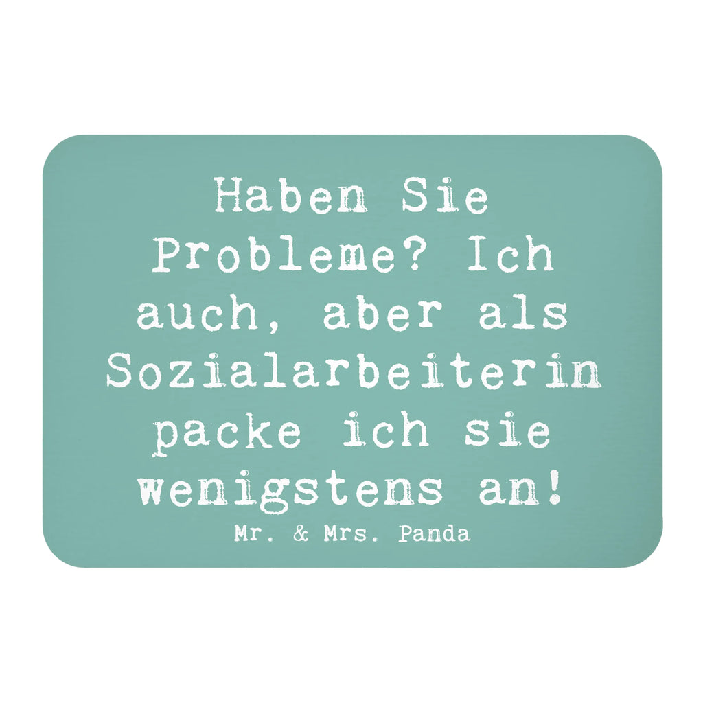 Magnet Saying Haben Sie Probleme? Ich auch, aber als Sozialarbeiterin packe ich sie wenigstens an! Souvenir Magnet, Kühlschrankmagnet, Notiz Magnet, Whiteboard Magnet, Motivmagnete, Kühlschrank Dekoration, Dekomagnet, Pinnwandmagnet, Beruf, Ausbildung, Jubiläum, Abschied, Rente, Kollege, Kollegin, Geschenk, Schenken, Arbeitskollege, Mitarbeiter, Firma, Danke, Dankeschön