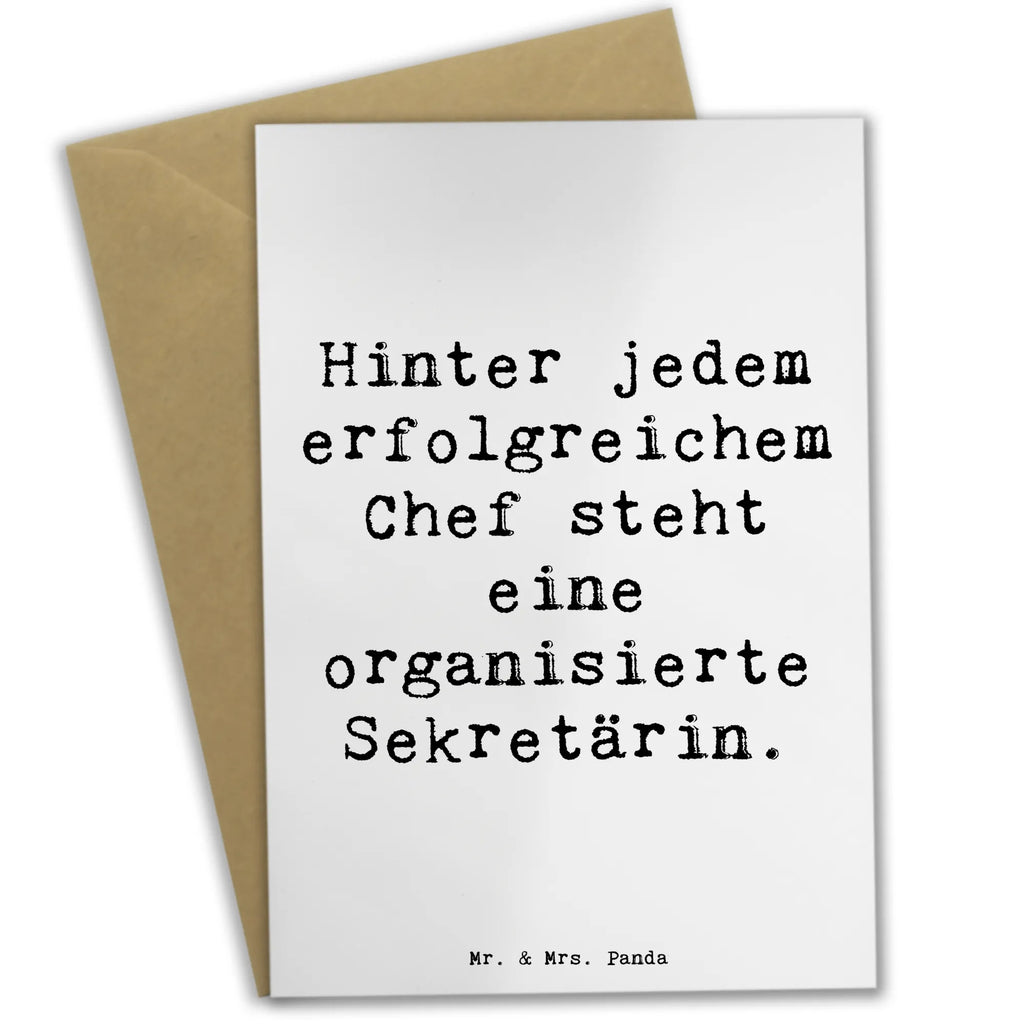Grußkarte Spruch Hinter jedem erfolgreichem Chef steht eine organisierte Sekretärin. Geburtstagskarte, Karte, Einladungskarte, Hochzeitskarte, Glückwunschkarte, Ansichtskarten, Klappkarte, Grußkarte, Beruf, Ausbildung, Jubiläum, Abschied, Rente, Kollege, Kollegin, Geschenk, Schenken, Arbeitskollege, Mitarbeiter, Firma, Danke, Dankeschön