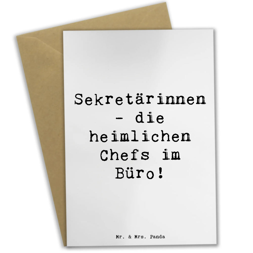 Greetings card Saying Sekretärinnen - die heimlichen Chefs im Büro! Hochzeitskarte, Glückwunschkarte, Ansichtskarten, Karte, Grußkarte, Einladungskarte, Geburtstagskarte, Klappkarte, Beruf, Ausbildung, Jubiläum, Abschied, Rente, Kollege, Kollegin, Geschenk, Schenken, Arbeitskollege, Mitarbeiter, Firma, Danke, Dankeschön