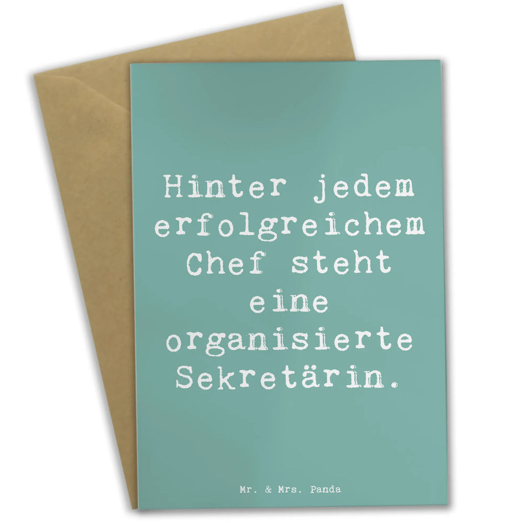 Grußkarte Spruch Hinter jedem erfolgreichem Chef steht eine organisierte Sekretärin. Geburtstagskarte, Karte, Einladungskarte, Hochzeitskarte, Glückwunschkarte, Ansichtskarten, Klappkarte, Grußkarte, Beruf, Ausbildung, Jubiläum, Abschied, Rente, Kollege, Kollegin, Geschenk, Schenken, Arbeitskollege, Mitarbeiter, Firma, Danke, Dankeschön
