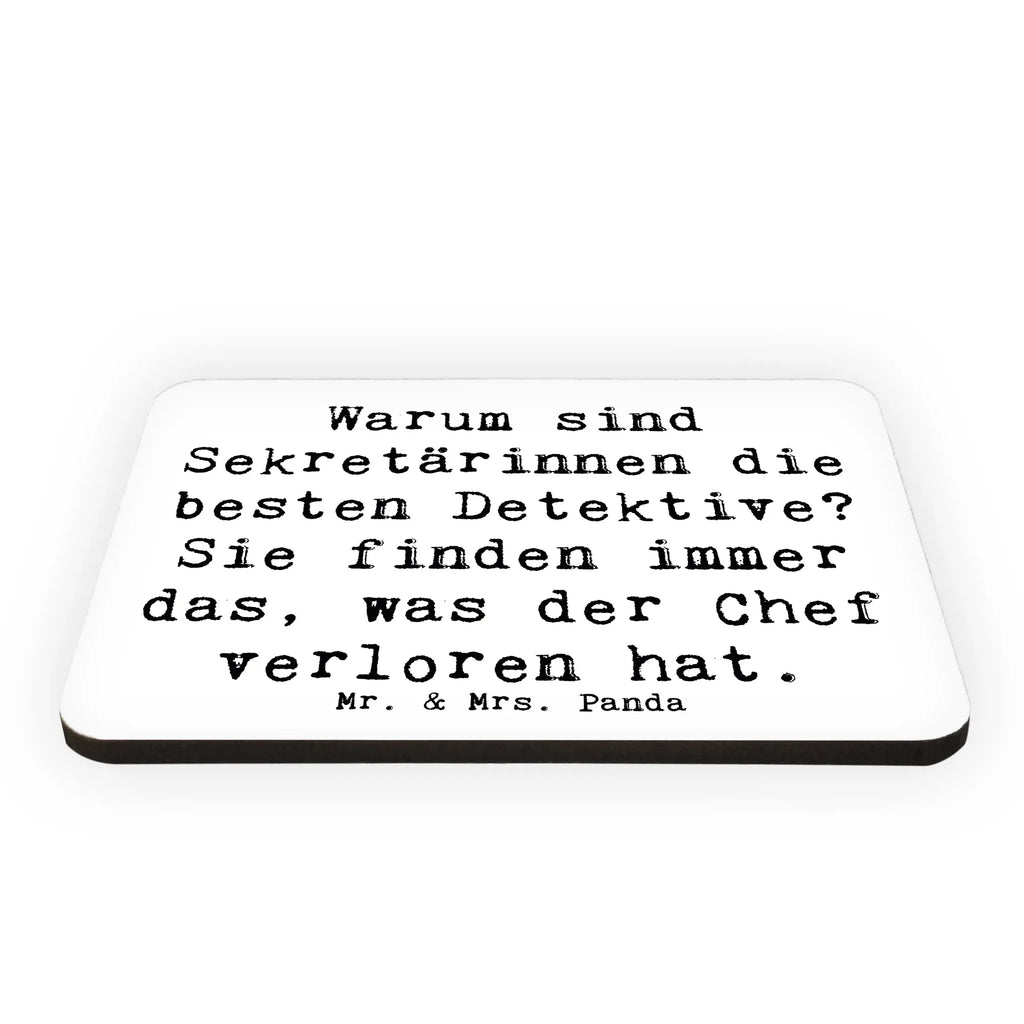 Magnet Spruch Warum sind Sekretärinnen die besten Detektive? Sie finden immer das, was der Chef verloren hat. Motivmagnete, Notiz Magnet, Kühlschrank Dekoration, Whiteboard Magnet, Pinnwandmagnet, Dekomagnet, Souvenir Magnet, Kühlschrankmagnet, Beruf, Ausbildung, Jubiläum, Abschied, Rente, Kollege, Kollegin, Geschenk, Schenken, Arbeitskollege, Mitarbeiter, Firma, Danke, Dankeschön