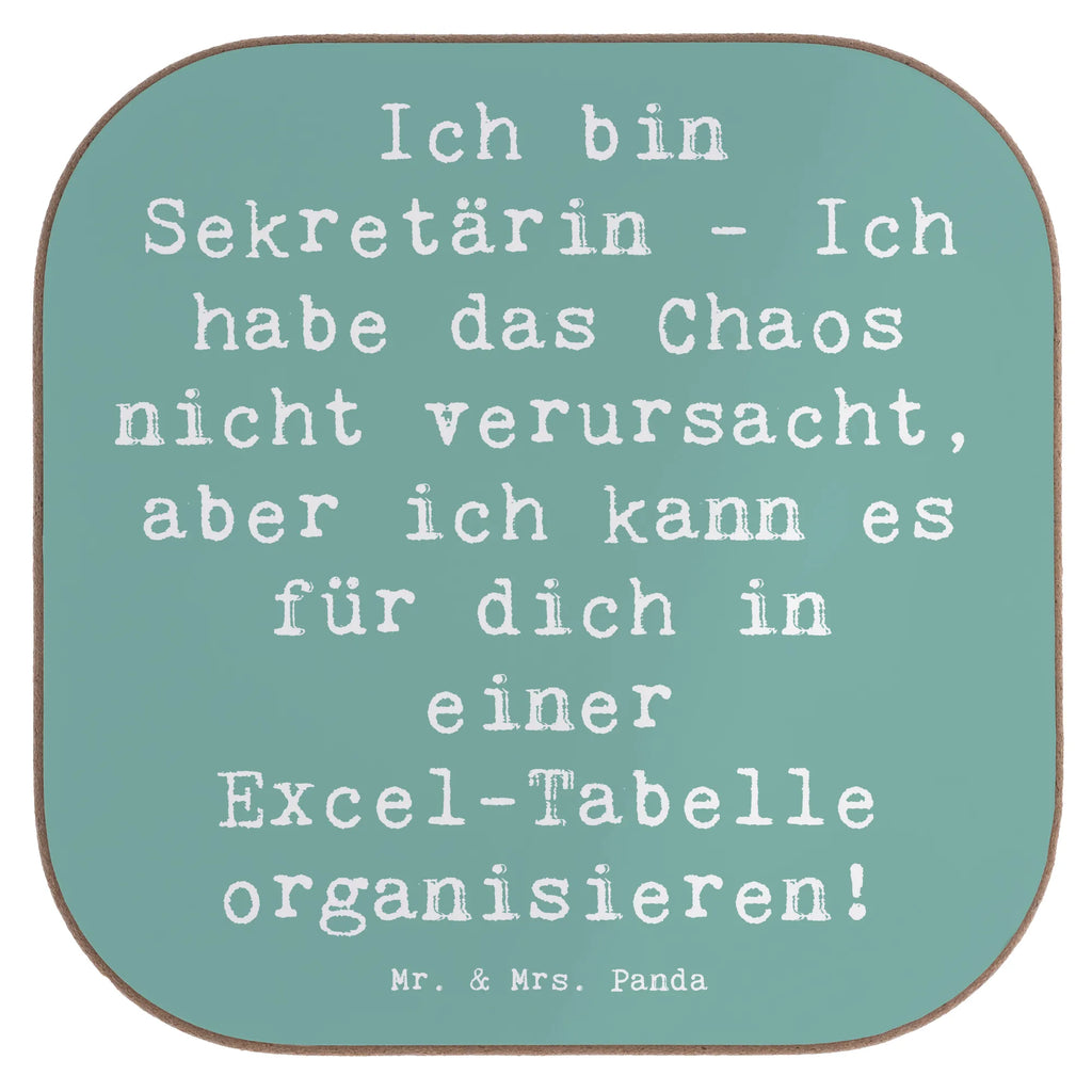 Square coaster Saying Ich bin Sekretärin - Ich habe das Chaos nicht verursacht, aber ich kann es für dich in einer Excel-Tabelle organisieren! Untersetzer, Glasuntersetzer, Untersetzer Holz, Getränkeuntersetzer, Untersetzer Design, Tassen Untersetzer, Untersetzer Gläser, Untersetzer aus Holz, Holzuntersetzer, Korkuntersetzer, Untersetzer für Gläser, Bierdeckel, Beruf, Ausbildung, Jubiläum, Abschied, Rente, Kollege, Kollegin, Geschenk, Schenken, Arbeitskollege, Mitarbeiter, Firma, Danke, Dankeschön