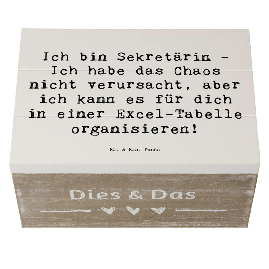 Wooden chest Saying Ich bin Sekretärin - Ich habe das Chaos nicht verursacht, aber ich kann es für dich in einer Excel-Tabelle organisieren! Truhe, Erinnerungskiste, Aufbewahrungsbox, Dekokiste, Kiste, Schatulle, Geschenkbox, Schatzkiste, Erinnerungsbox, Holzkiste, XXL, Geschenkdose, Beruf, Ausbildung, Jubiläum, Abschied, Rente, Kollege, Kollegin, Geschenk, Schenken, Arbeitskollege, Mitarbeiter, Firma, Danke, Dankeschön