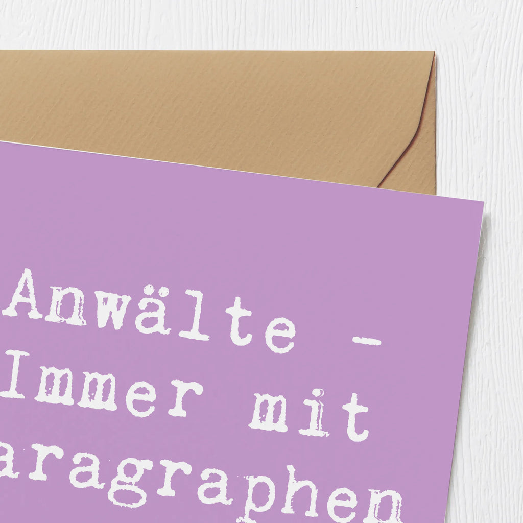 Deluxe Karte Spruch Anwalt Paragraphen Karte, Glückwunschkarte, Einladungskarte, Grußkarte, Hochwertige Klappkarte, Hochzeitskarte, Hochwertige Grußkarte, Klappkarte, Geburtstagskarte, Beruf, Ausbildung, Jubiläum, Abschied, Rente, Kollege, Kollegin, Geschenk, Schenken, Arbeitskollege, Mitarbeiter, Firma, Danke, Dankeschön