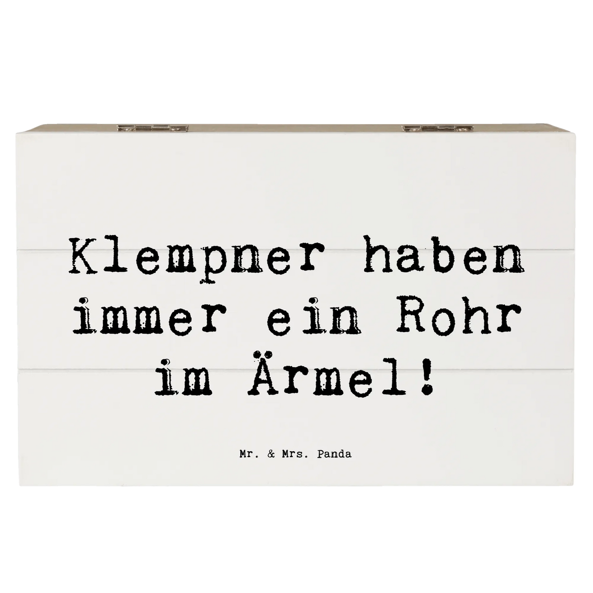Holzkiste Spruch Klempner Helden