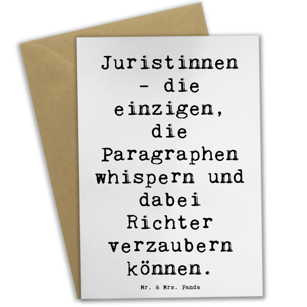 Greetings card Saying Juristinnen - die einzigen, die Paragraphen whispern und dabei Richter verzaubern können. Klappkarte, Einladungskarte, Grußkarte, Karte, Ansichtskarten, Hochzeitskarte, Geburtstagskarte, Glückwunschkarte, Beruf, Ausbildung, Jubiläum, Abschied, Rente, Kollege, Kollegin, Geschenk, Schenken, Arbeitskollege, Mitarbeiter, Firma, Danke, Dankeschön