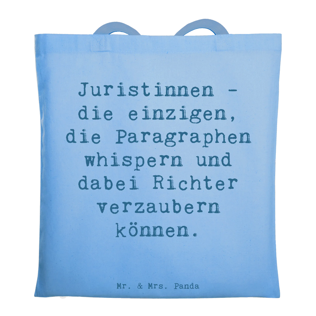 Tote bag Saying Juristinnen - die einzigen, die Paragraphen whispern und dabei Richter verzaubern können. Beuteltasche, Beutel, Einkaufstasche, Jutebeutel, Stoffbeutel, Tasche, Shopper, Umhängetasche, Strandtasche, Schultertasche, Stofftasche, Tragetasche, Badetasche, Jutetasche, Einkaufstüte, Laptoptasche, Beruf, Ausbildung, Jubiläum, Abschied, Rente, Kollege, Kollegin, Geschenk, Schenken, Arbeitskollege, Mitarbeiter, Firma, Danke, Dankeschön