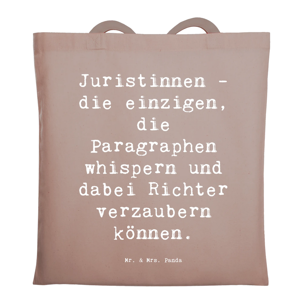 Tote bag Saying Juristinnen - die einzigen, die Paragraphen whispern und dabei Richter verzaubern können. Beuteltasche, Beutel, Einkaufstasche, Jutebeutel, Stoffbeutel, Tasche, Shopper, Umhängetasche, Strandtasche, Schultertasche, Stofftasche, Tragetasche, Badetasche, Jutetasche, Einkaufstüte, Laptoptasche, Beruf, Ausbildung, Jubiläum, Abschied, Rente, Kollege, Kollegin, Geschenk, Schenken, Arbeitskollege, Mitarbeiter, Firma, Danke, Dankeschön