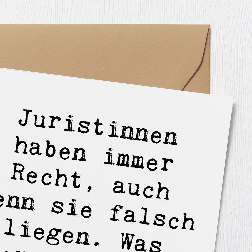 Deluxe Karte Spruch Juristin Recht Hochwertige Grußkarte, Karte, Einladungskarte, Hochzeitskarte, Geburtstagskarte, Hochwertige Klappkarte, Klappkarte, Glückwunschkarte, Grußkarte, Beruf, Ausbildung, Jubiläum, Abschied, Rente, Kollege, Kollegin, Geschenk, Schenken, Arbeitskollege, Mitarbeiter, Firma, Danke, Dankeschön