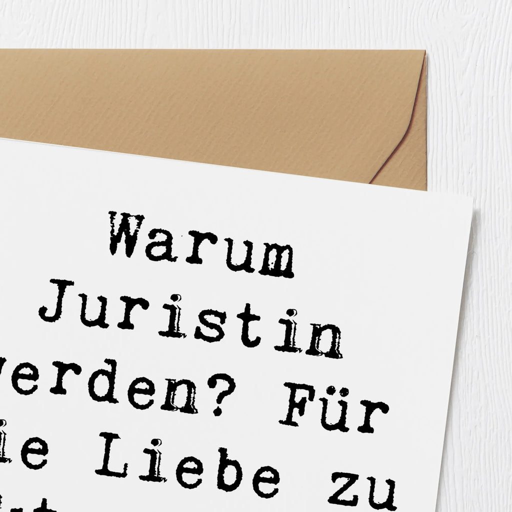 Deluxe Karte Spruch Juristin Liebe Grußkarte, Geburtstagskarte, Einladungskarte, Karte, Hochwertige Grußkarte, Hochwertige Klappkarte, Glückwunschkarte, Hochzeitskarte, Klappkarte, Beruf, Ausbildung, Jubiläum, Abschied, Rente, Kollege, Kollegin, Geschenk, Schenken, Arbeitskollege, Mitarbeiter, Firma, Danke, Dankeschön