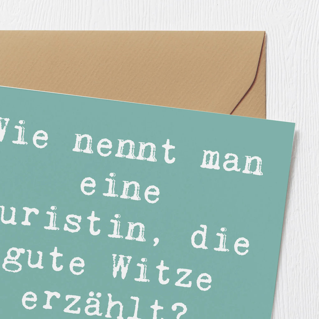 Deluxe Karte Spruch Juristin Humor Hochzeitskarte, Einladungskarte, Klappkarte, Grußkarte, Geburtstagskarte, Karte, Glückwunschkarte, Hochwertige Grußkarte, Hochwertige Klappkarte, Beruf, Ausbildung, Jubiläum, Abschied, Rente, Kollege, Kollegin, Geschenk, Schenken, Arbeitskollege, Mitarbeiter, Firma, Danke, Dankeschön