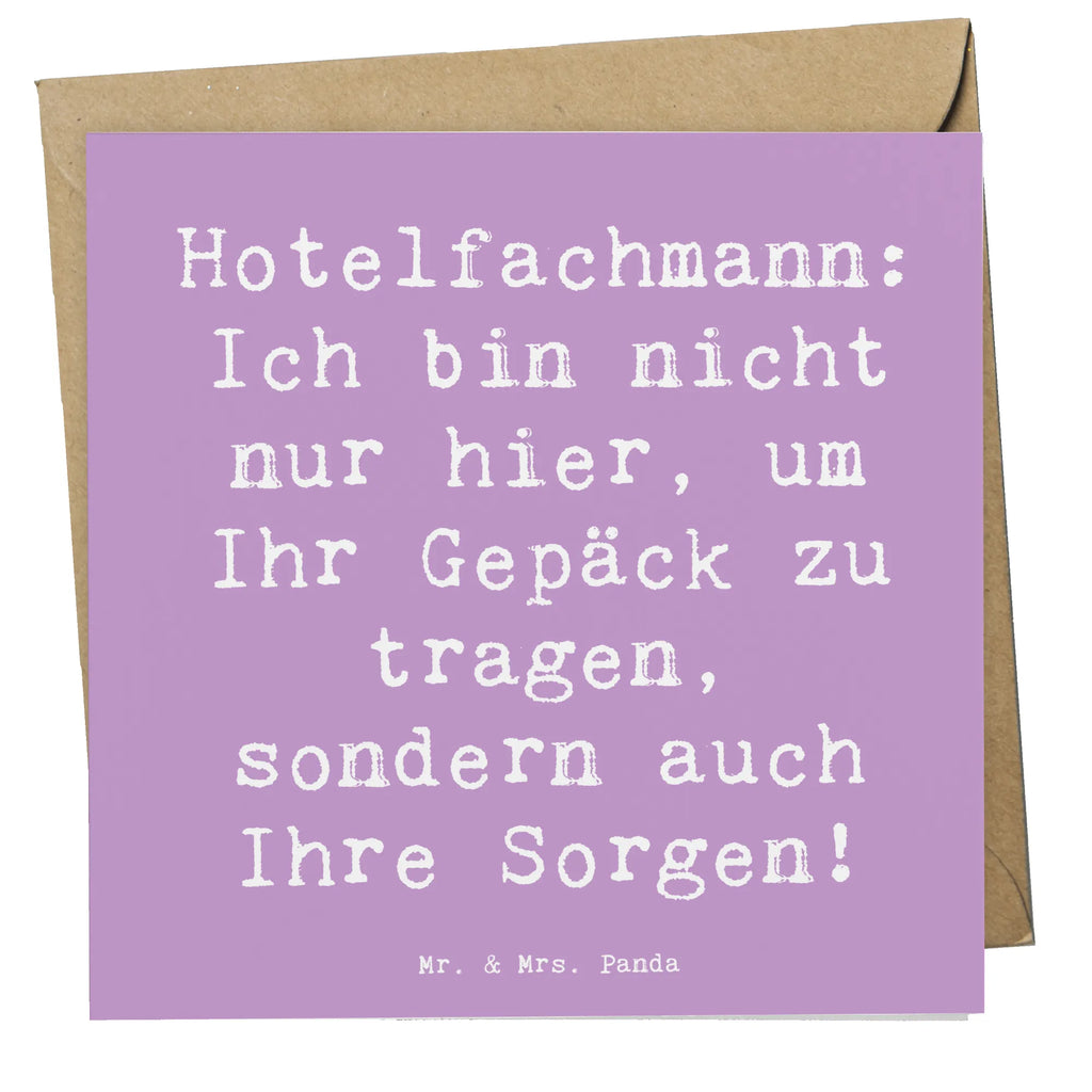 Deluxe Karte Spruch Hotelfachmann: Ich bin nicht nur hier, um Ihr Gepäck zu tragen, sondern auch Ihre Sorgen! Geburtstagskarte, Einladungskarte, Hochwertige Grußkarte, Karte, Klappkarte, Hochwertige Klappkarte, Hochzeitskarte, Glückwunschkarte, Grußkarte, Beruf, Ausbildung, Jubiläum, Abschied, Rente, Kollege, Kollegin, Geschenk, Schenken, Arbeitskollege, Mitarbeiter, Firma, Danke, Dankeschön