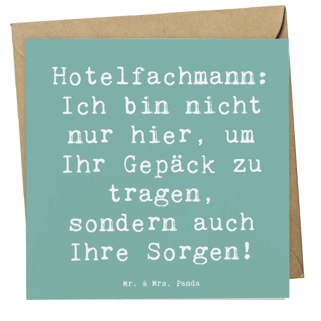 Deluxe Karte Spruch Hotelfachmann: Ich bin nicht nur hier, um Ihr Gepäck zu tragen, sondern auch Ihre Sorgen! Geburtstagskarte, Einladungskarte, Hochwertige Grußkarte, Karte, Klappkarte, Hochwertige Klappkarte, Hochzeitskarte, Glückwunschkarte, Grußkarte, Beruf, Ausbildung, Jubiläum, Abschied, Rente, Kollege, Kollegin, Geschenk, Schenken, Arbeitskollege, Mitarbeiter, Firma, Danke, Dankeschön