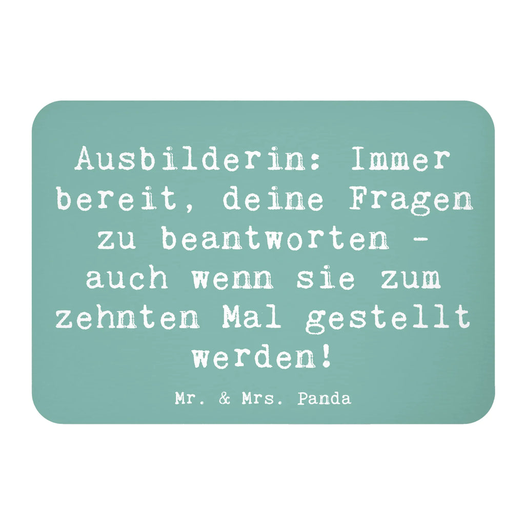 Magnet Spruch Ausbilderin: Immer bereit, deine Fragen zu beantworten - auch wenn sie zum zehnten Mal gestellt werden! Notiz Magnet, Motivmagnete, Dekomagnet, Souvenir Magnet, Kühlschrankmagnet, Whiteboard Magnet, Kühlschrank Dekoration, Pinnwandmagnet, Beruf, Ausbildung, Jubiläum, Abschied, Rente, Kollege, Kollegin, Geschenk, Schenken, Arbeitskollege, Mitarbeiter, Firma, Danke, Dankeschön