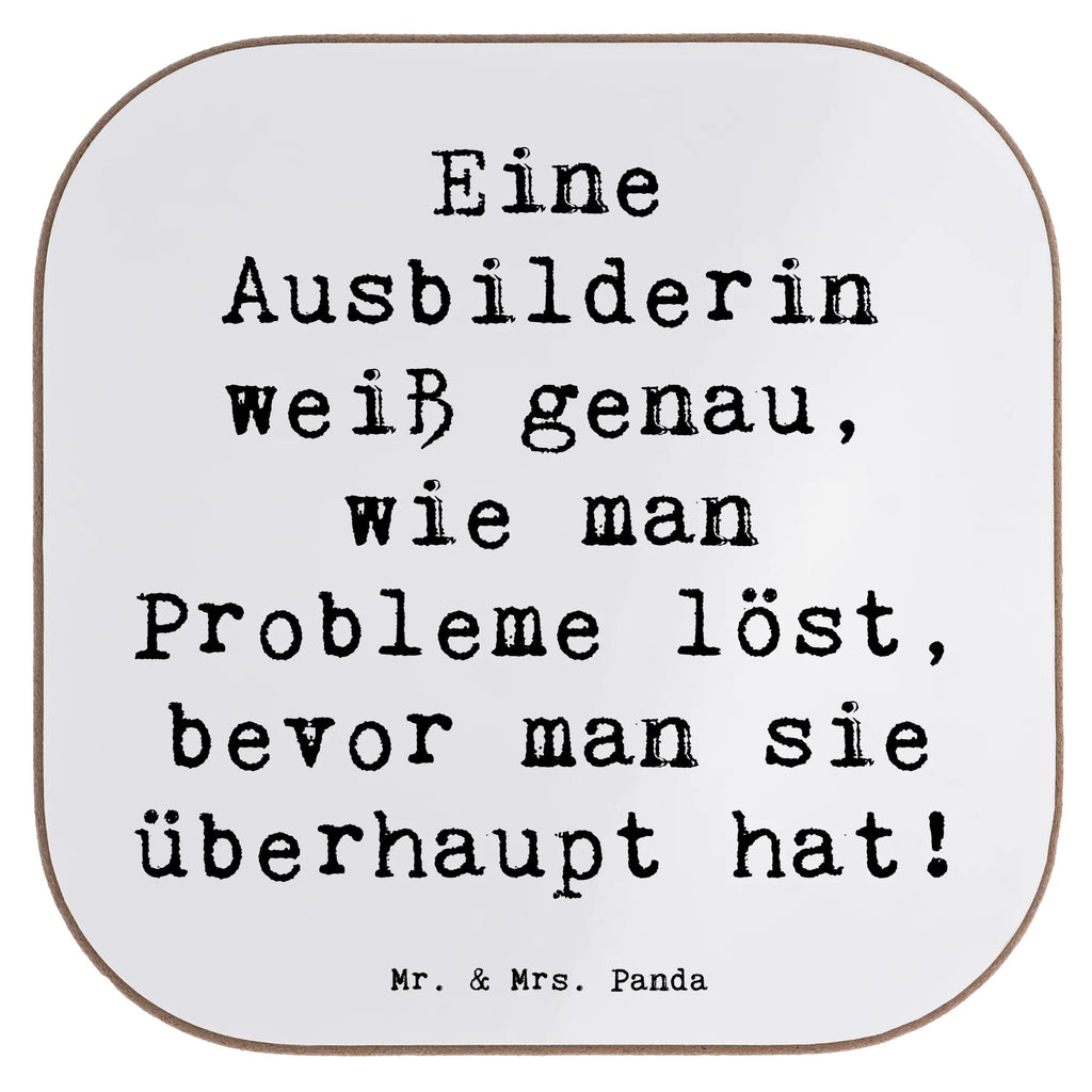 Untersetzer Spruch Eine Ausbilderin weiß genau, wie man Probleme löst, bevor man sie überhaupt hat! Untersetzer, Untersetzer Holz, Glasuntersetzer, Untersetzer Gläser, Korkuntersetzer, Untersetzer aus Holz, Untersetzer Design, Untersetzer für Gläser, Getränkeuntersetzer, Bierdeckel, Tassen Untersetzer, Holzuntersetzer, Beruf, Ausbildung, Jubiläum, Abschied, Rente, Kollege, Kollegin, Geschenk, Schenken, Arbeitskollege, Mitarbeiter, Firma, Danke, Dankeschön