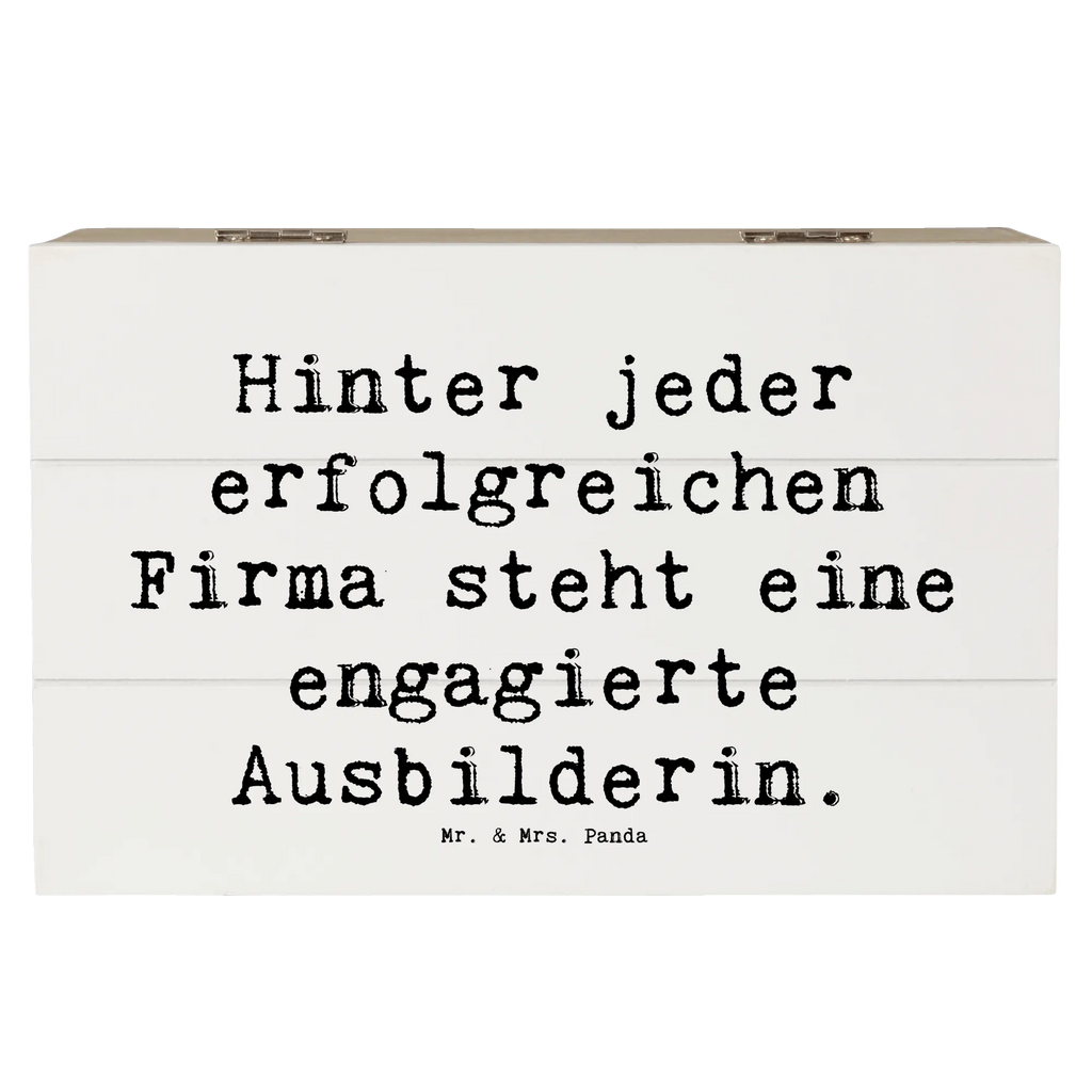 Wooden chest Saying Hinter jeder erfolgreichen Firma steht eine engagierte Ausbilderin. Truhe, Dekokiste, Erinnerungsbox, Erinnerungskiste, XXL, Aufbewahrungsbox, Geschenkbox, Holzkiste, Kiste, Schatzkiste, Geschenkdose, Schatulle, Beruf, Ausbildung, Jubiläum, Abschied, Rente, Kollege, Kollegin, Geschenk, Schenken, Arbeitskollege, Mitarbeiter, Firma, Danke, Dankeschön