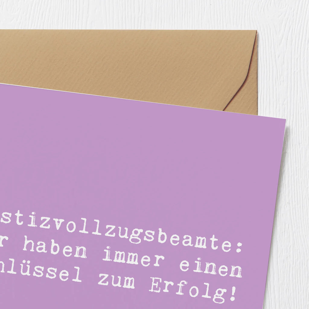 Deluxe Karte Spruch Justizvollzugsbeamte: Wir haben immer einen Schlüssel zum Erfolg! Glückwunschkarte, Einladungskarte, Hochwertige Klappkarte, Grußkarte, Hochzeitskarte, Hochwertige Grußkarte, Klappkarte, Karte, Geburtstagskarte, Beruf, Ausbildung, Jubiläum, Abschied, Rente, Kollege, Kollegin, Geschenk, Schenken, Arbeitskollege, Mitarbeiter, Firma, Danke, Dankeschön
