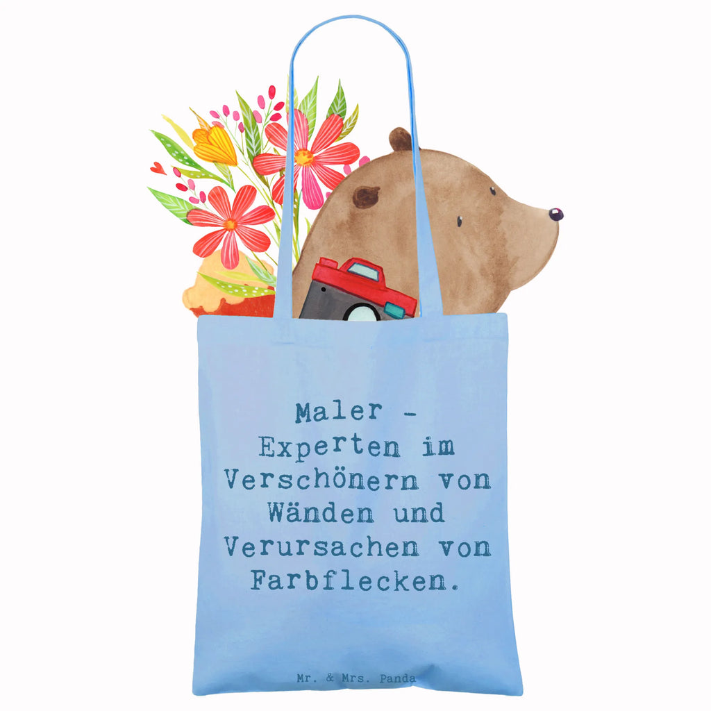 Tragetasche Spruch Maler - Experten im Verschönern von Wänden und Verursachen von Farbflecken. Beutel, Badetasche, Stofftasche, Laptoptasche, Tasche, Jutebeutel, Beuteltasche, Tragetasche, Einkaufstasche, Strandtasche, Stoffbeutel, Schultertasche, Einkaufstüte, Shopper, Jutetasche, Umhängetasche, Beruf, Ausbildung, Jubiläum, Abschied, Rente, Kollege, Kollegin, Geschenk, Schenken, Arbeitskollege, Mitarbeiter, Firma, Danke, Dankeschön
