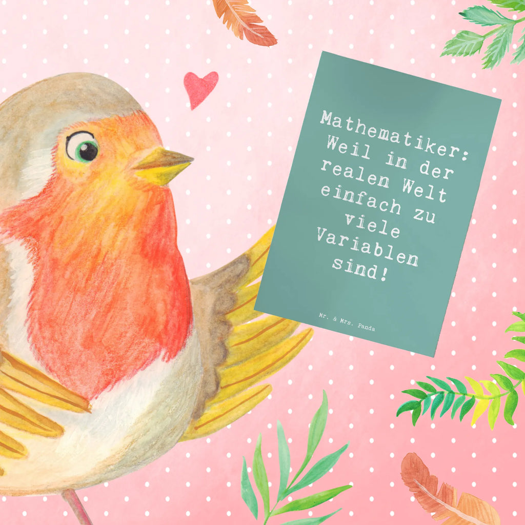 Greetings card Saying Mathematiker: Weil in der realen Welt einfach zu viele Variablen sind! Ansichtskarten, Klappkarte, Glückwunschkarte, Hochzeitskarte, Einladungskarte, Karte, Grußkarte, Geburtstagskarte, Beruf, Ausbildung, Jubiläum, Abschied, Rente, Kollege, Kollegin, Geschenk, Schenken, Arbeitskollege, Mitarbeiter, Firma, Danke, Dankeschön