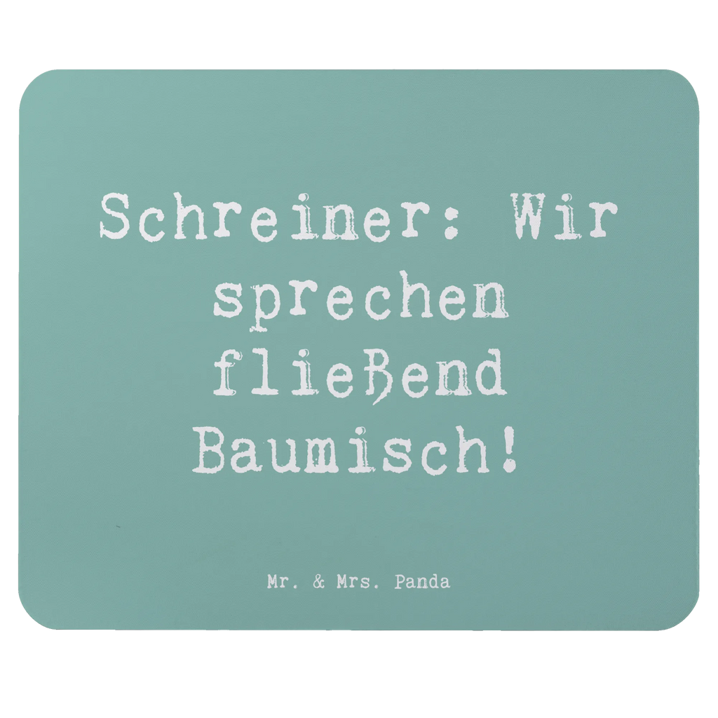 Mauspad Spruch Schreiner: Wir sprechen fließend Baumisch! Mausunterlage, Designer Mauspad, PC Zubehör, Büroausstattung, Einzigartiges Mauspad, Computer zubehör, Arbeitszimmer, Mauspad Büro, Mousepad, Mauspad, Beruf, Ausbildung, Jubiläum, Abschied, Rente, Kollege, Kollegin, Geschenk, Schenken, Arbeitskollege, Mitarbeiter, Firma, Danke, Dankeschön