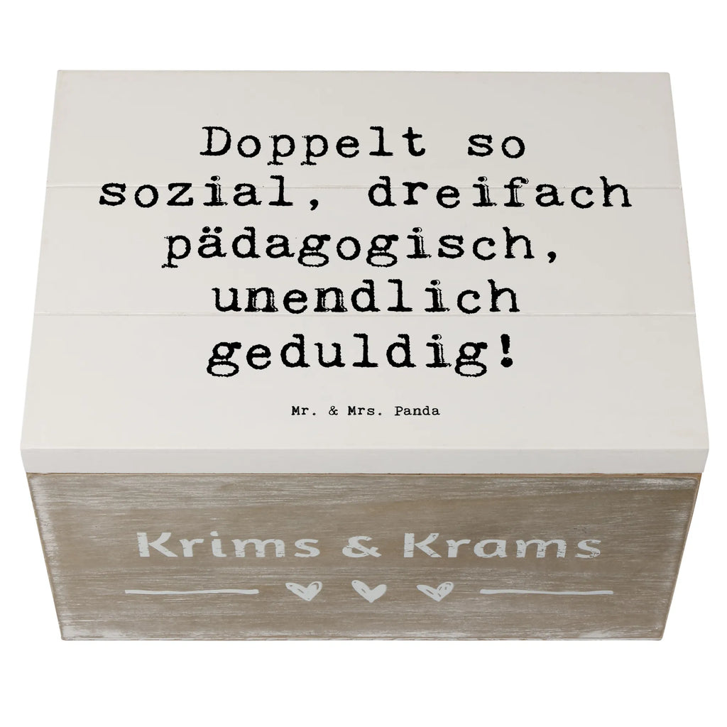 Holzkiste Spruch Doppelt so sozial, dreifach pädagogisch, unendlich geduldig! holzschatulle, Holzbox mit Deckel, Holzkiste mit Deckel, Aufbewahrungsbox, Aufbewahrungsbox Holz, box holz, aufbewahrungskisten, Holzboxen, Holzbox, Holzkiste, aufbewahrungsboxen, aufbewahrungskiste mit deckel, holzkästchen, Aufbewahrungskiste, holztruhen, aufbewahrungstruhe, Box aus Holz, holzschachtel, Holzkisten, Schatulle, kiste holz, Aufbewahrungsbox aus Holz, Holztruhe, truhe holz, Holz Aufbewahrungsbox, Geschenk, Danke, Dankeschön, Schenken, Beruf, Ausbildung, Abschied, Rente, Kollege, Kollegin, Arbeitskollege, Mitarbeiter, Jubiläum, Firma