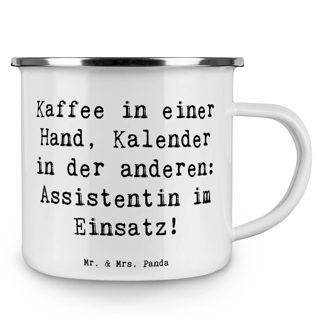 Camping Emaille Tasse Spruch Kaffee in einer Hand, Kalender in der anderen: Assistentin im Einsatz! Emaille Trinkbecher, Camping Becher, Campingbecher, Camping Tasse Metall, Trinkbecher, Edelstahl Trinkbecher, Blechtasse, Tasse Camping, Emaille Becher, Outdoor Becher, Blechtassen, Tasse Emaille, Emaille Tasse Camping, Camping Tassen, Emailletasse, Campingtassen, Emaille Tassen, Emaille Tasse, Camping Tassen Emaille, Blechtasse Outdoor, Metall Tasse, Kaffee Blechtasse, Camping Tasse Emaille, Campingtasse, Camping Becher Edelstahl, Outdoor Tasse, Emaille Campingbecher, Metalltasse für Camping, Metalltasse, Emaille Becher Camping, Beruf, Ausbildung, Jubiläum, Abschied, Rente, Kollege, Kollegin, Geschenk, Schenken, Arbeitskollege, Mitarbeiter, Firma, Danke, Dankeschön