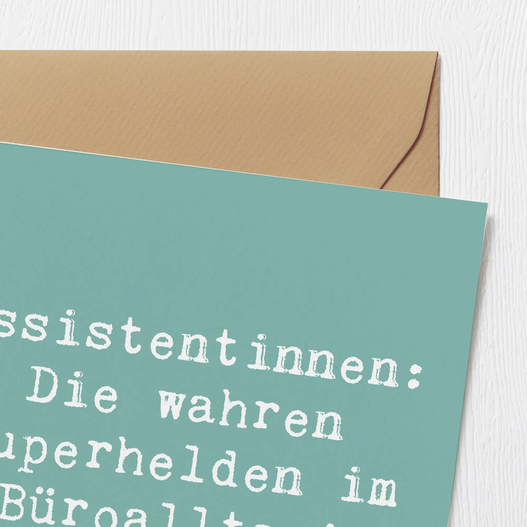 Deluxe Karte Spruch Assistentinnen: Die wahren Superhelden im Büroalltag! Karte, Klappkarte, Hochzeitskarte, Glückwunschkarte, Hochwertige Klappkarte, Geburtstagskarte, Grußkarte, Hochwertige Grußkarte, Einladungskarte, Beruf, Ausbildung, Jubiläum, Abschied, Rente, Kollege, Kollegin, Geschenk, Schenken, Arbeitskollege, Mitarbeiter, Firma, Danke, Dankeschön