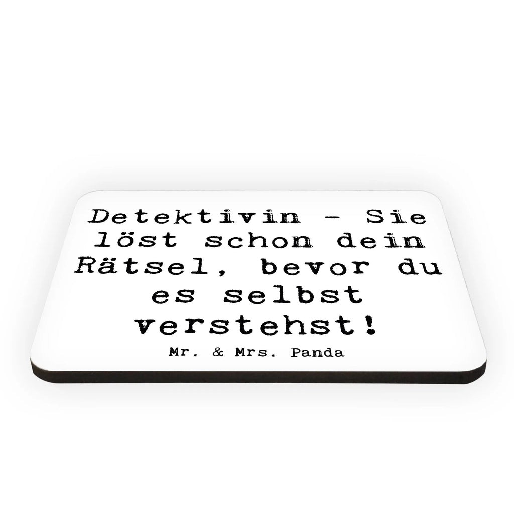 Magnet Spruch Detektivin - Sie löst schon dein Rätsel, bevor du es selbst verstehst! Pinnwandmagnet, Souvenir Magnet, Motivmagnete, Notiz Magnet, Whiteboard Magnet, Dekomagnet, Kühlschrankmagnet, Kühlschrank Dekoration, Beruf, Ausbildung, Jubiläum, Abschied, Rente, Kollege, Kollegin, Geschenk, Schenken, Arbeitskollege, Mitarbeiter, Firma, Danke, Dankeschön