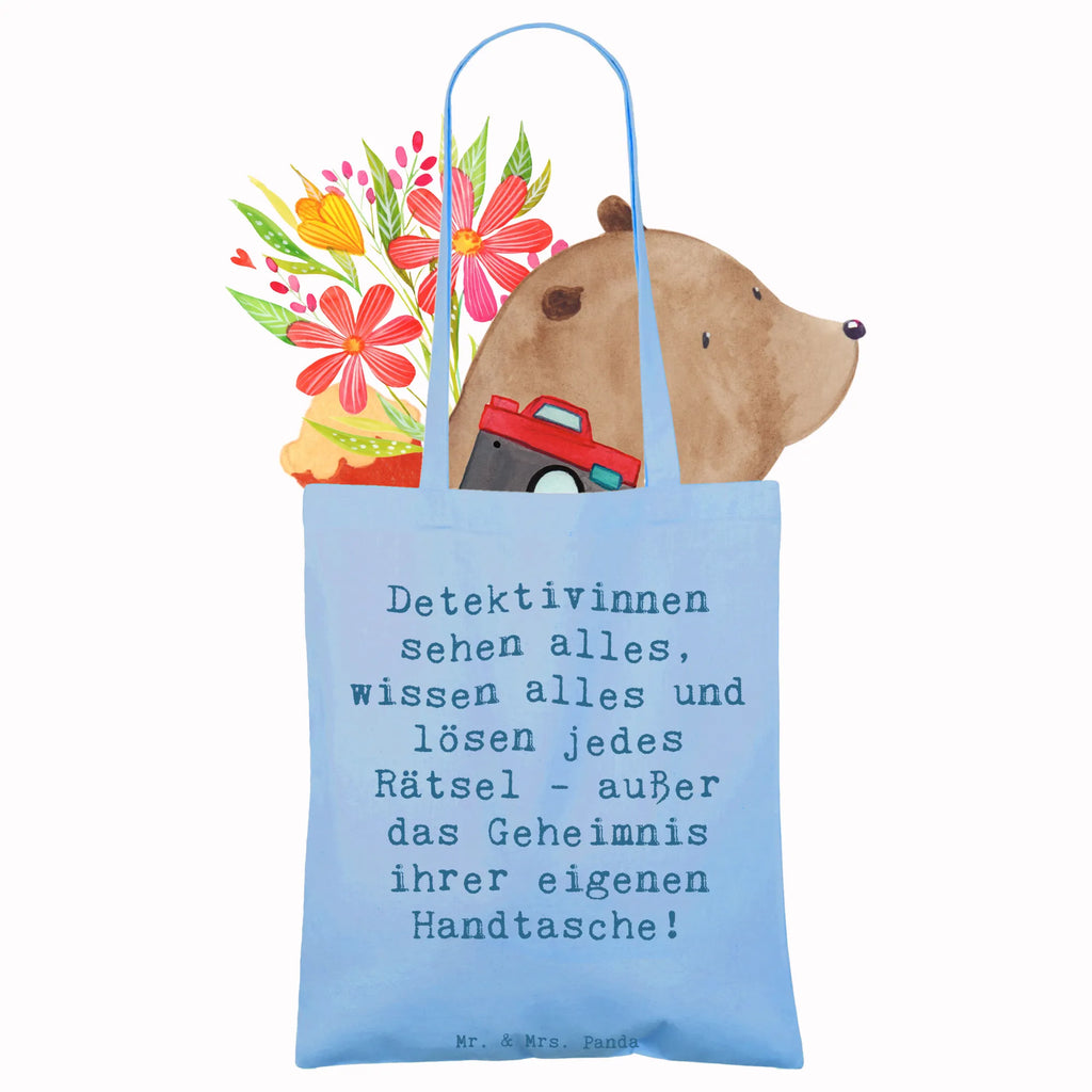 Tragetasche Spruch Detektivinnen sehen alles, wissen alles und lösen jedes Rätsel - außer das Geheimnis ihrer eigenen Handtasche! Schultertasche, Umhängetasche, Beutel, Jutetasche, Einkaufstasche, Stoffbeutel, Shopper, Einkaufstüte, Tragetasche, Badetasche, Strandtasche, Laptoptasche, Beuteltasche, Stofftasche, Tasche, Jutebeutel, Beruf, Ausbildung, Jubiläum, Abschied, Rente, Kollege, Kollegin, Geschenk, Schenken, Arbeitskollege, Mitarbeiter, Firma, Danke, Dankeschön