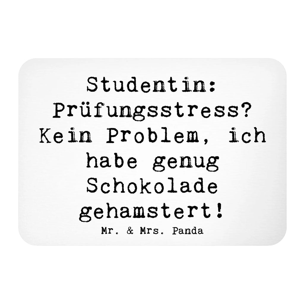 Magnet Spruch Studentin: Prüfungsstress? Kein Problem, ich habe genug Schokolade gehamstert! Pinnwandmagnet, Whiteboard Magnet, Notiz Magnet, Souvenir Magnet, Kühlschrank Dekoration, Motivmagnete, Dekomagnet, Kühlschrankmagnet, Beruf, Ausbildung, Jubiläum, Abschied, Rente, Kollege, Kollegin, Geschenk, Schenken, Arbeitskollege, Mitarbeiter, Firma, Danke, Dankeschön