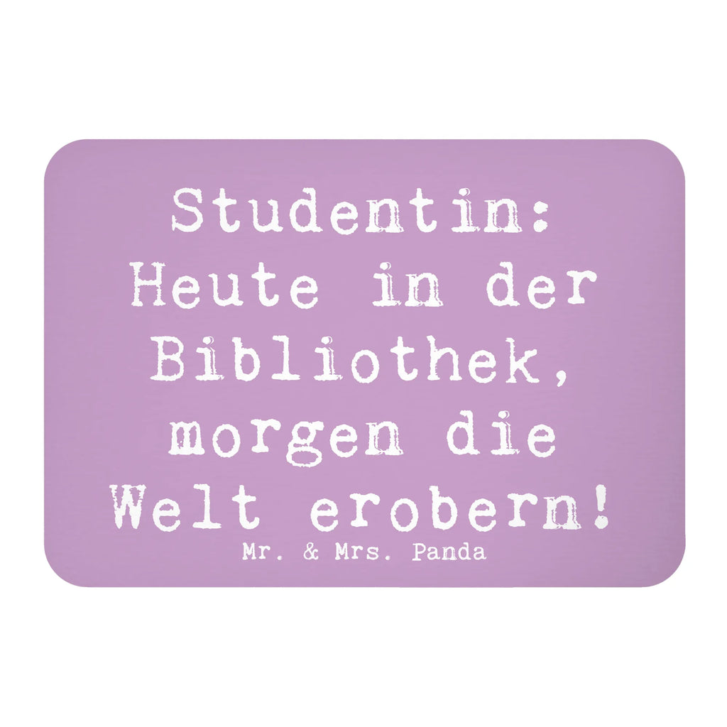 Magnet Spruch Studentin: Heute in der Bibliothek, morgen die Welt erobern! Whiteboard Magnet, Notiz Magnet, Pinnwandmagnet, Kühlschrankmagnet, Motivmagnete, Kühlschrank Dekoration, Souvenir Magnet, Dekomagnet, Beruf, Ausbildung, Jubiläum, Abschied, Rente, Kollege, Kollegin, Geschenk, Schenken, Arbeitskollege, Mitarbeiter, Firma, Danke, Dankeschön