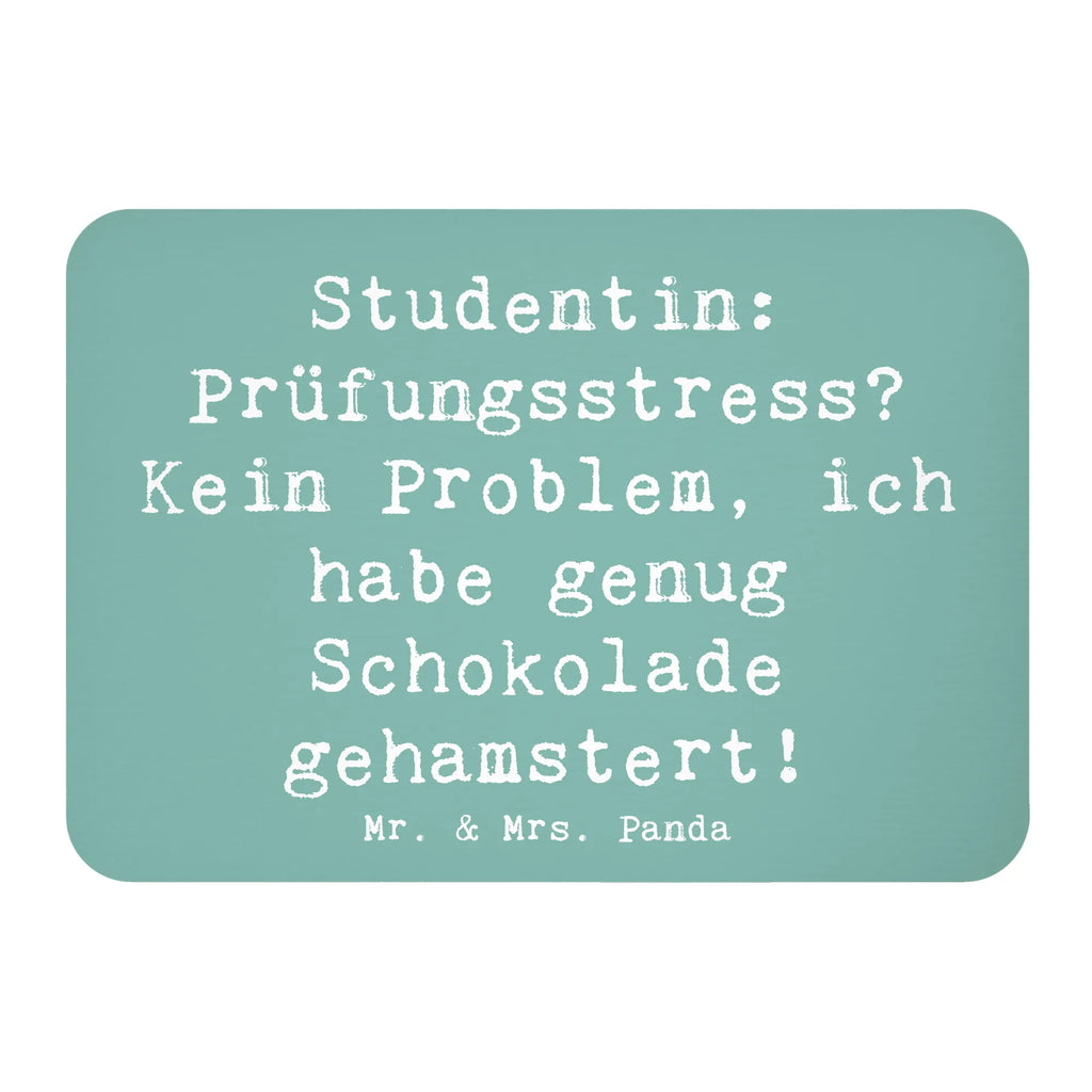 Magnet Spruch Studentin: Prüfungsstress? Kein Problem, ich habe genug Schokolade gehamstert! Pinnwandmagnet, Whiteboard Magnet, Notiz Magnet, Souvenir Magnet, Kühlschrank Dekoration, Motivmagnete, Dekomagnet, Kühlschrankmagnet, Beruf, Ausbildung, Jubiläum, Abschied, Rente, Kollege, Kollegin, Geschenk, Schenken, Arbeitskollege, Mitarbeiter, Firma, Danke, Dankeschön