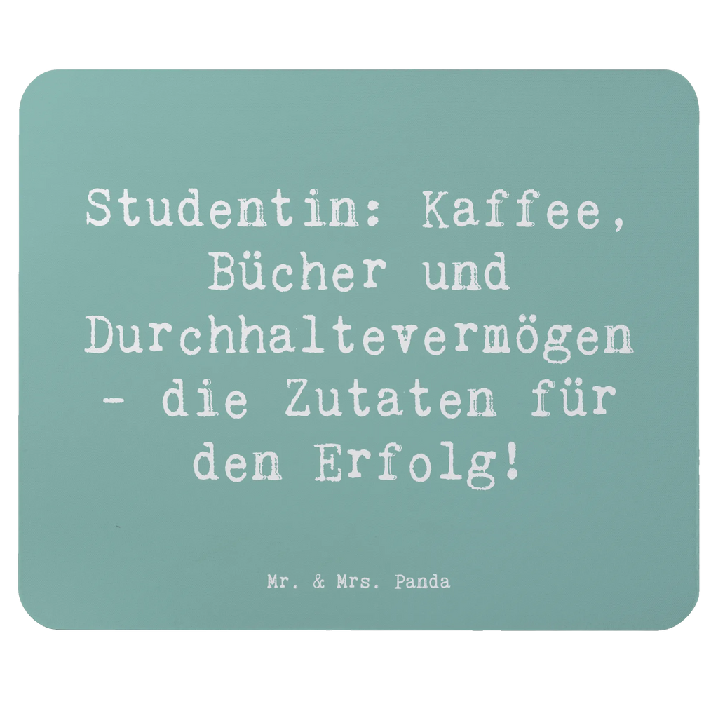 Mouse mat Saying Studentin: Kaffee, Bücher und Durchhaltevermögen - die Zutaten für den Erfolg! Büroausstattung, Mauspad Büro, Mauspad, Arbeitszimmer, PC Zubehör, Computer zubehör, Einzigartiges Mauspad, Mousepad, Mausunterlage, Designer Mauspad, Beruf, Ausbildung, Jubiläum, Abschied, Rente, Kollege, Kollegin, Geschenk, Schenken, Arbeitskollege, Mitarbeiter, Firma, Danke, Dankeschön