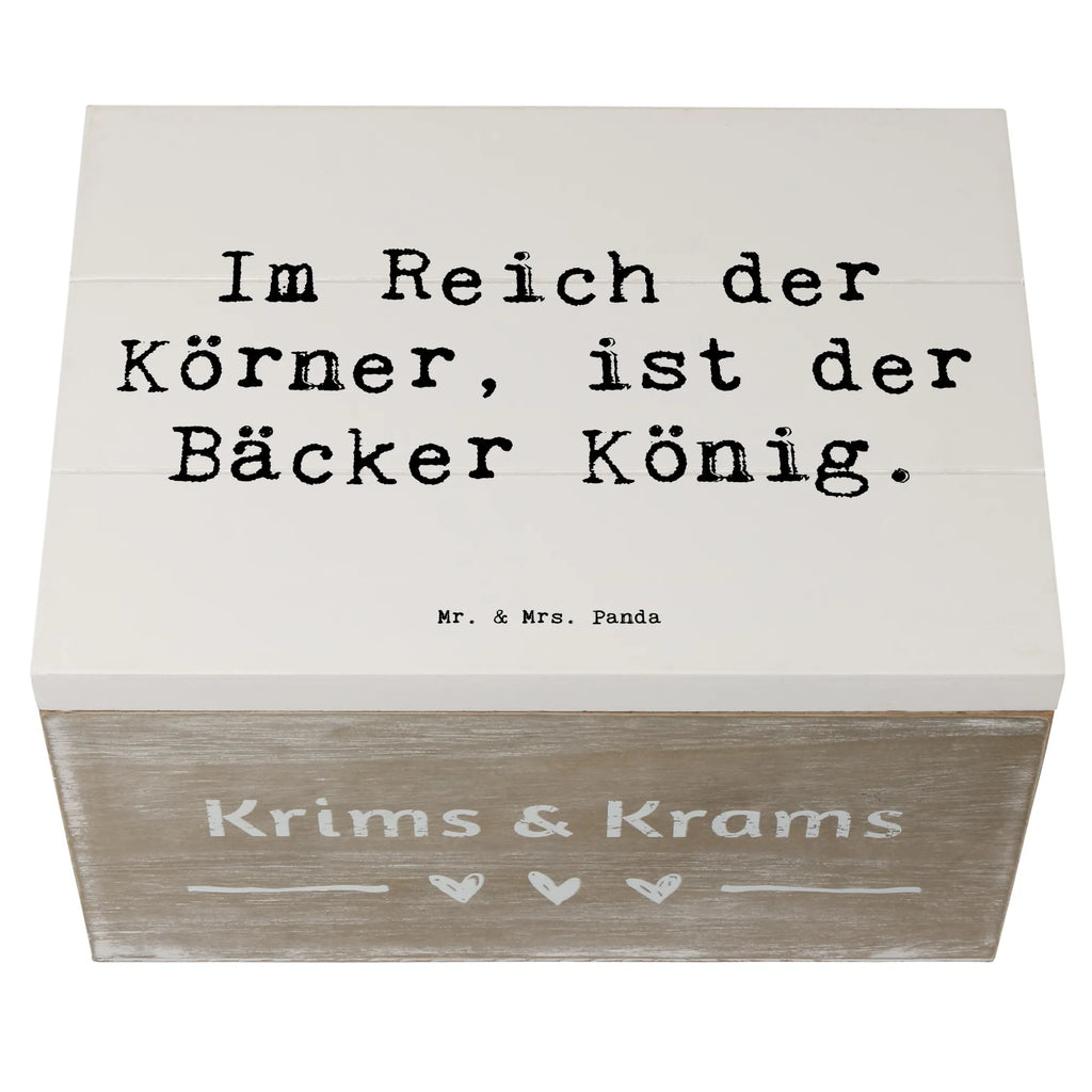 Holzkiste Spruch Im Reich der Körner, ist der Bäcker König. Geschenkdose, Truhe, Geschenkbox, Dekokiste, Schatulle, Schatzkiste, XXL, Holzkiste, Erinnerungskiste, Kiste, Aufbewahrungsbox, Erinnerungsbox, Beruf, Ausbildung, Jubiläum, Abschied, Rente, Kollege, Kollegin, Geschenk, Schenken, Arbeitskollege, Mitarbeiter, Firma, Danke, Dankeschön