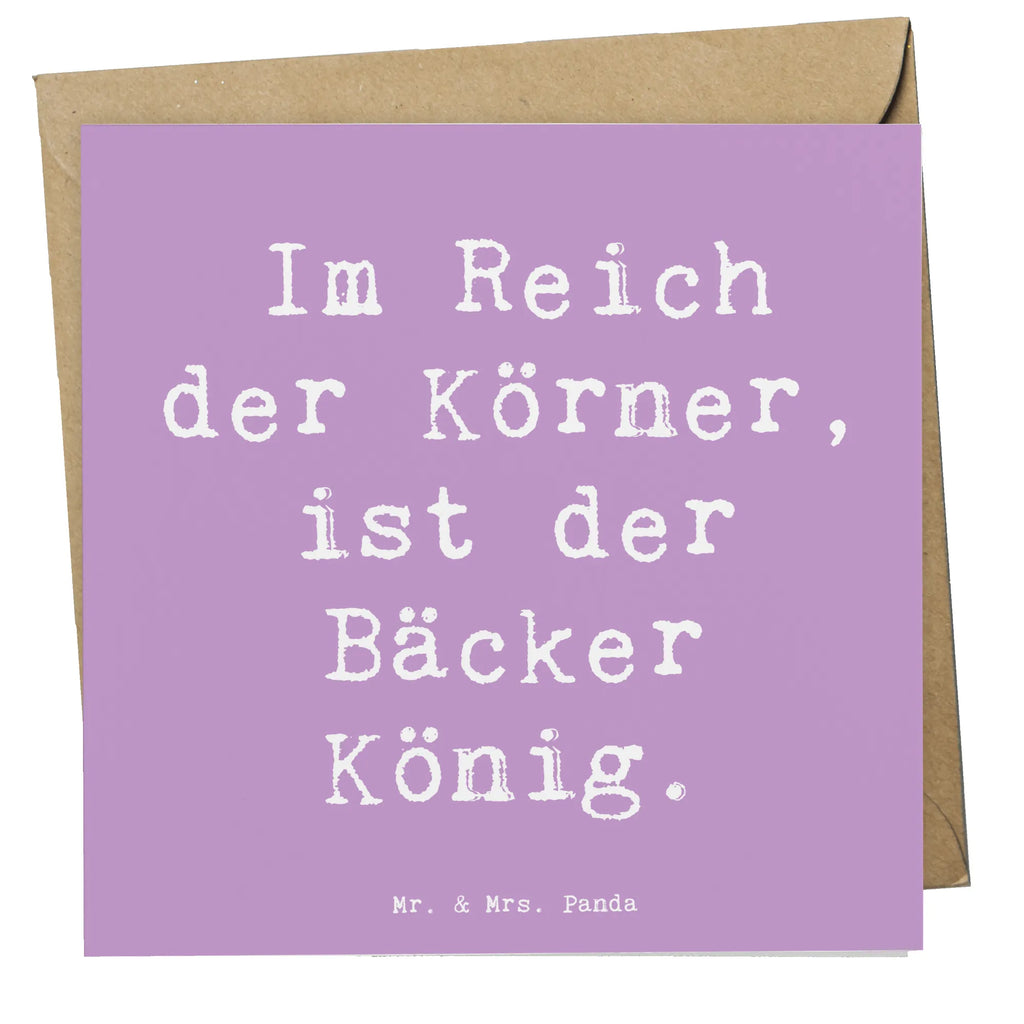 Deluxe Card Saying Im Reich der Körner, ist der Bäcker König. Glückwunschkarte, Karte, Grußkarte, Hochwertige Klappkarte, Hochwertige Grußkarte, Einladungskarte, Klappkarte, Geburtstagskarte, Hochzeitskarte, Beruf, Ausbildung, Jubiläum, Abschied, Rente, Kollege, Kollegin, Geschenk, Schenken, Arbeitskollege, Mitarbeiter, Firma, Danke, Dankeschön